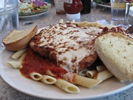 This was the biggest portion of Chicken Parmesean I have ever seen!