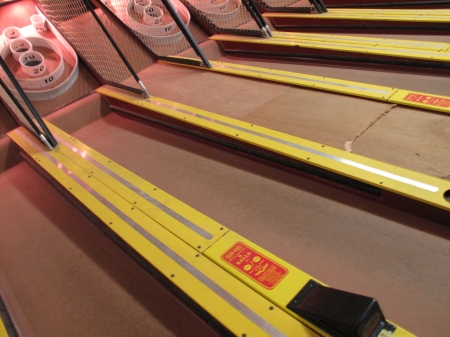 The famous "skee-ball".  This is the only game I play at the arcade.
